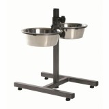 Trixie Tál Fém Állványon Kutyának 2x1.8l/20cm