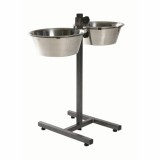 Trixie Tál Fém Állványon Kutyának 2x4.5l/28cm