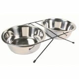 Trixie Tál Szett Fém Állványon 2x2.8l/24cm