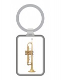 Trombitás kulcstartó