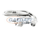 TRONIX 010-020 hálózati csatlakozókábel fényfüggönyhöz, fehér, IP44, 1.5m, max. 15000 LED-hez