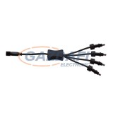 TRONIX 016-057 elosztó, 5 férőhelyes, fekete, IP44