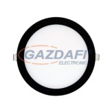 TRONIX 136-185 LED panel kerek süllyesztett fekete d= 120mm 7W állítható színhőmérséklet dimmelhető