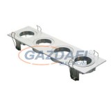 TRONIX 148-004 Spot lámpatest 4-es süllyesztett szögletes üres fix 293x80mm IP20 alumínium