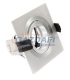 TRONIX 148-021 Spot lámpatest süllyesztett szögletes üres állítható 90x90mm IP20 alumínium