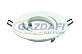 TRONIX 148-028 Spot lámpatest süllyesztett kerek üres állítható d=127mm IP20 fehér AR70