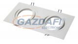 TRONIX 148-035 Spot lámpatest 2-es süllyesztett szögletes üres állítható 355x180mm IP20 fehér AR111