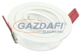 TRONIX 148-557 Spot lámpatest süllyesztett kerek üres állítható d=92mm IP20 fehér