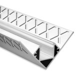 TRONIX 8102030 FP8 LED csempe profil belső sarok 200 cm, max.14mm széles LED szalaghoz
