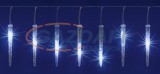 Tronix HL0016572 LED-es jégcsap fényfüzér, 18db mikro fehér LED, átlátszó kábel, hideg fehér fény, IP44