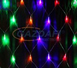 Tronix HL0016573 LED-es fényháló, 240db LED, 3x1m, fekete kábel, RGB fény, IP44