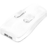 TRU COMPONENTS 98001c411 Zsinórkapcsoló Fehér 2 x KI/BE 2 A 1 db (98001c411)