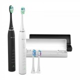 TrueLife SonicBrush Clean30 Duo Elektromos Fogkefe 2db Fekete-Fehér (TLATMC30DUOWA)