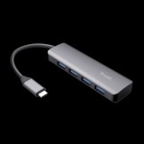 Trust 23328 Halyx 4 x USB A 3.0, USB-C Szürke USB Hub