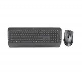 Trust 24382 Tecla-2 magyar, RF, 1600 dpi Fekete vezeték nélküli billentyűzet és egér