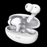 Trust 25173 yavi enc true wireless bluetooth fehér fülhallgató