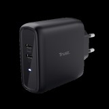 Trust 25380 Maxo 65W 2P USB-C fekete töltő adapter (25380)