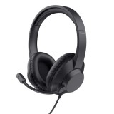 Trust Ayda Max Headset Vezetékes Fejpánt Fekete
