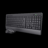 Trust Billentyűzet+Egér Kit Vezeték Nélküli - Trezo Comfort (micro vevő; USB; multimed.; fekete; magyar)
