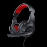 Trust fejhallgató gamer - basics (mikrofon; hanger&#337;szabályzó; 3.5mm jack; fekete) 24785