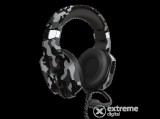 Trust Fejhallgató - GXT 323C Carus Black Camo (mikrofon; hangerőszabályzó; 3.5mm jack; nagy-párnás; fekete)