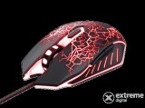 Trust gamer egér - GXT105X Izza (Optikai érzékelő; 4000DPI; 6 gomb; LED; gumizott külső; fekete)
