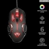 TRUST Gamer Vezetékes világító egér 22090, GXT 108 Rava Illuminated Gaming Mouse (22090) - Egér