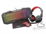 Trust GXT 1180RW Gaming Bundle 4 in 1 (billentyűzet, egér, fejhallgató, egérpad)
