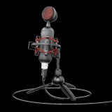 Trust GXT 244 Buzz USB, 16bit, 48kHz fekete-piros gamer streaming mikrofon