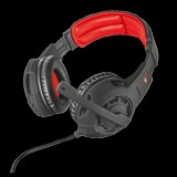 Trust GXT 310 mikrofonos fejhallgató (fekete-piros)
