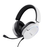 Trust GXT 490 FAYZO Headset Vezetékes Fejpánt Motorbicikli USB A típus Fekete, Fehér