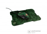 Trust GXT 781 Rixa gamer egér és egérpad, zöld