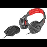 Trust GXT 784 Headset Vezetékes Fejpánt Játék Fekete, Vörös (21472)