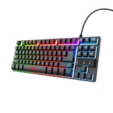 Trust GXT 833 Thado TKL Illuminated Keyboard Black US 23698