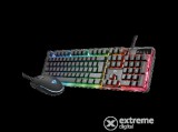 Trust GXT 838 Azor Gaming billentyűzet és egér szett, magyar kiosztás