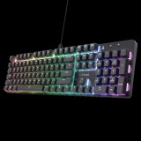 Trust GXT 871 Zora billentyűzet Játék USB QWERTZ Magyar Fekete