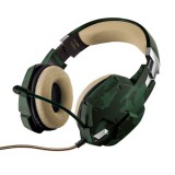 Trust GXT322C Gamer mikrofonos fejhallgató camouflage zöld (20865) (20865)