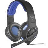 Trust GXT350 Radius 7.1 Gamer mikrofonos fejhallgató fekete-kék (22052) (22052) - Fejhallgató