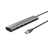 Trust Halyx 7 Port USB 3.2 Gen1 Hub Black 24967