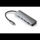 Trust Halyx Aluminium USB-C - 4-Portos USB-A 3.2 Hub (23328) (tr23328)