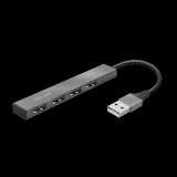 Trust Halyx Mini USB hub (4xUSB 2.0, alumínium)