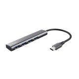 Trust Halyx USB-C to 4 Port USB3.2 Gen1 HUB Aluminium Grey 24948