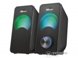 Trust Hangszóró 2.0 - Arys Compact RGB (6W RMS; hangerőszabályzó; 3,5mm jack; USB tápcsatlakozó; fekete, RGB)