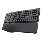 Trust Keyra Ergonomic multidevice Wireless Keyboard Black US 25459