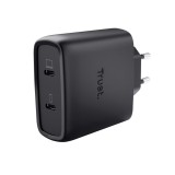 Trust Maxo 65W 2-Port USB-C GaN Charger Black 25525