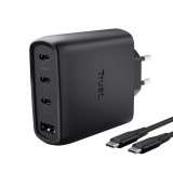 Trust Maxo 65W 4-Port GaN USB Charger Black 26067