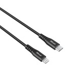 Trust Ndura USB-C - Lightning kábel 1m fekete (23569) (trust23569) - Adatkábel