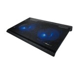 Trust Notebook Hűtő Pad - Azul (USB-ről működő 2x ventilátor; 17,3"-ig; USB port; fekete)