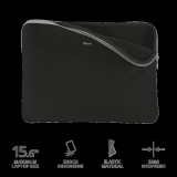 TRUST Notebook tok 21248, Primo Soft Sleeve for 15.6" laptops - black (21248)