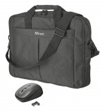 Trust Primo 16" Carry bag Black with wireless mouse 21685